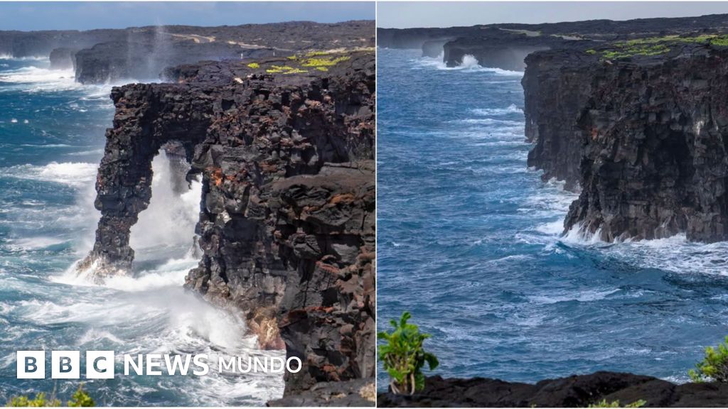 Colapsa el emblemático arco marino Hōlei en Hawái tras 550 años de historia