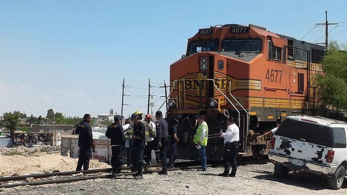 Menor resulta gravemente herido tras ser arrastrado por el tren en Ciudad Juárez