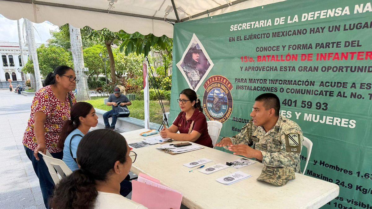 El Batallón de Infantería en Tampico abre vacantes con sueldo de 19 mil 500 pesos