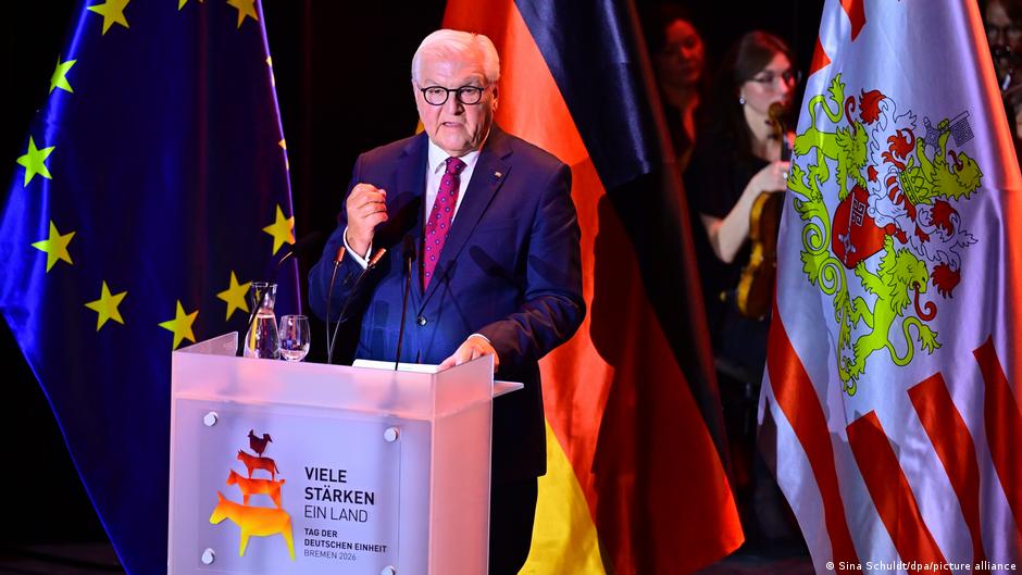 Steinmeier lanza un llamado a la defensa de la democracia en su último discurso por la Unidad Alemana