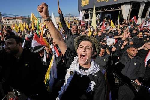 Simpatizantes de Hezbollah conmemoran el segundo aniversario luctuoso de Hassan Nasrallah