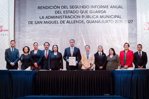Mauricio Trejo presenta su segundo informe de gobierno en San Miguel de Allende