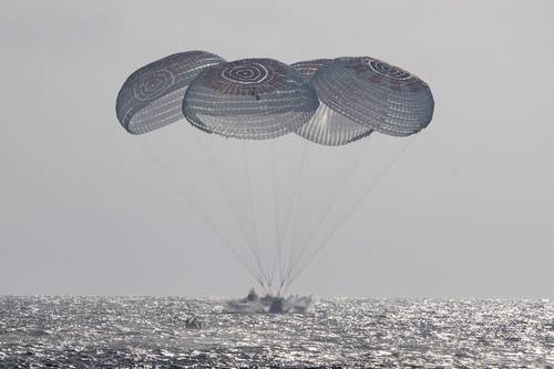 Concluye misión espacial: cuatro astronautas regresan a la Tierra tras ocho meses en órbita